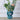 Bubble-Blowing Babe Bust Planter Vase Teal / Cat | Sage & Sill